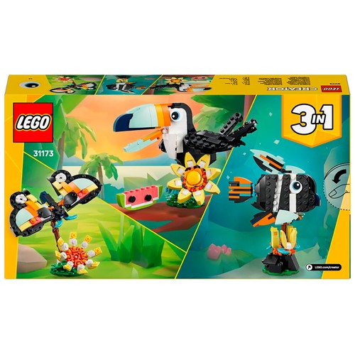 Fauna salvaje: tucan tropical. LEGO.31173