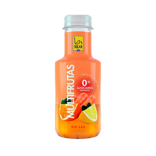 BISOLAN SOLAN DE CABRAS  Agua mineral multifrutas botella 33 cl.
