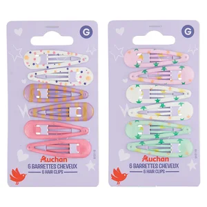 PRODUCTO ALCAMPO Pinzas para cabello con diseño infantil 6 uds.