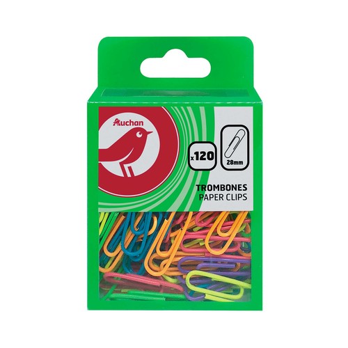 Set 120 Clips Colores ALCAMPO