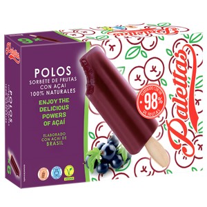 Polos de acai 6 x 60 ml.
