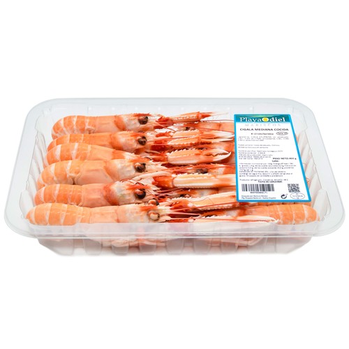 PLAYA ODIEL Cigala cocida mediana caja de 400 g.