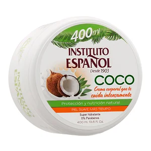 INSTITUTO ESPAÑOL Crema corporal super hidratante con leche de coco INSTITUTO ESPAÑOL 400 ml.