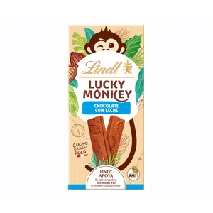 LINDT LUCKY MONKEY Chocolate con leche 100 gr.