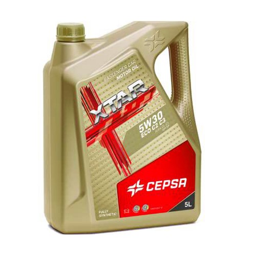 Lubricante para coche 5W30 eco de 1 litro XTAR, CEPSA.