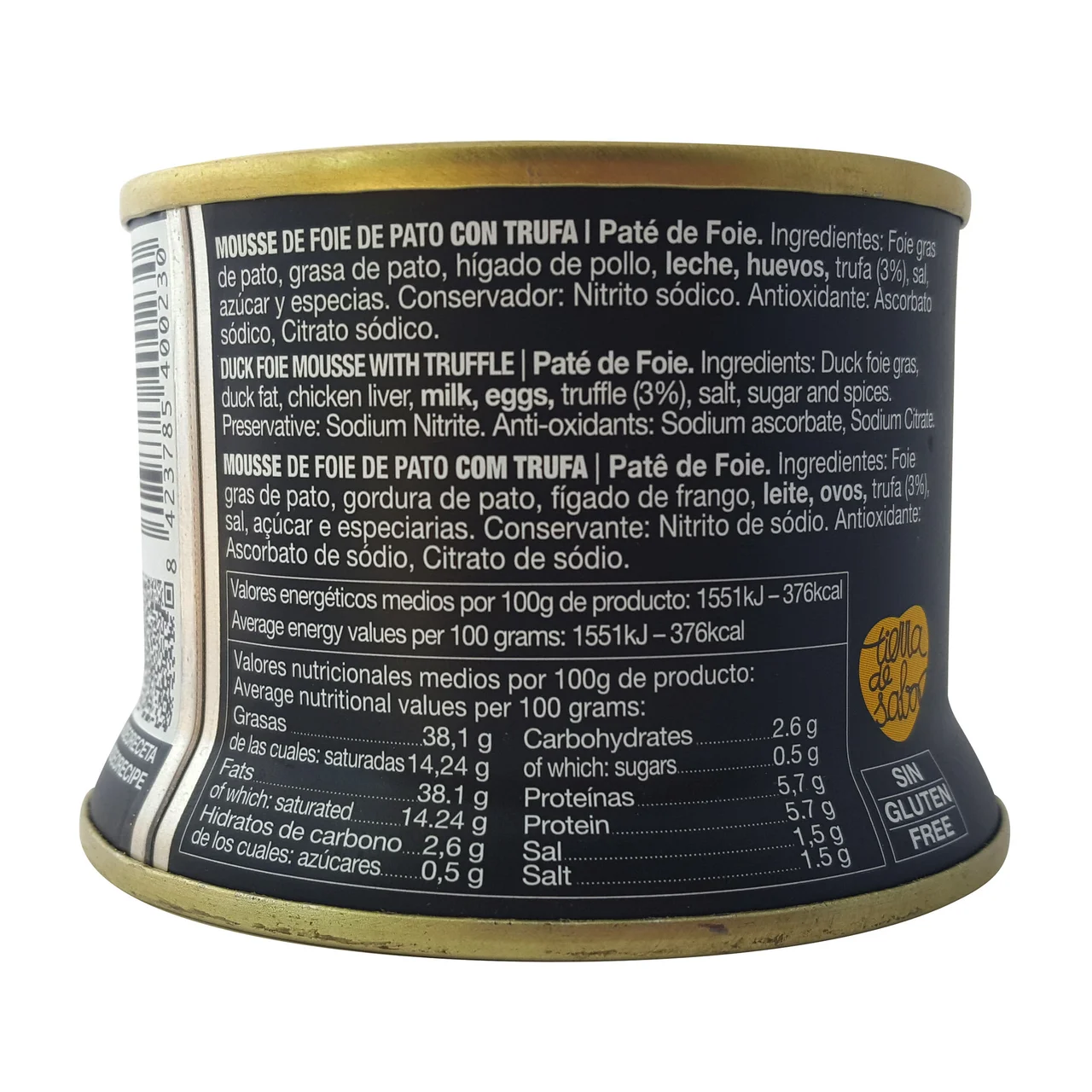 Mousse de foie de pato con trufas 130 g.
