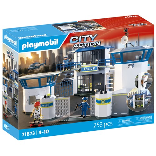 PLAYMOBIL City Action 71873 Central de Policía 253 Piezas +4 Años