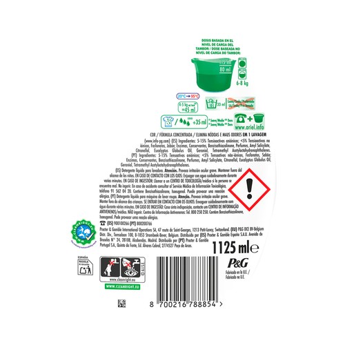 ARIEL Detergente líquido color 25 DS.