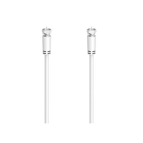 Cable antena QILIVE de satélite macho a satélite macho, color blanco.