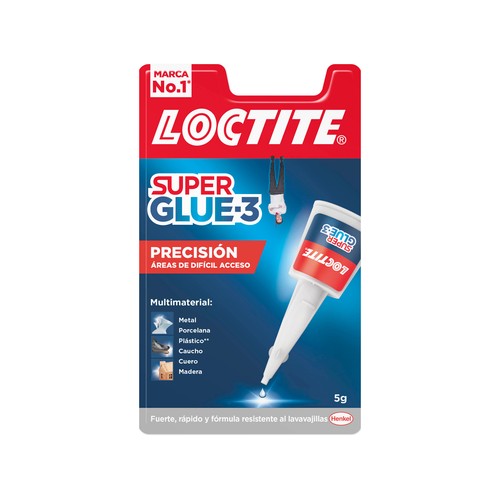 Pegamento instantáneo LOCTITE Super Glue 3 Precisión, 5grs.