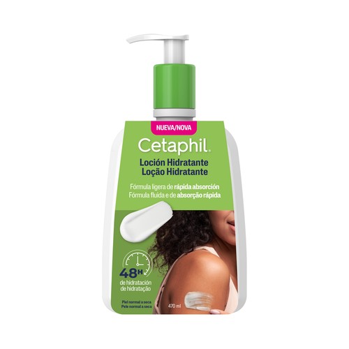 CETAPHIL Loción hidratante fórmula ligera, para pieles normales a secas 470 ml.