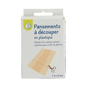 Imagen de PRODUCTO ECONÓMICO ALCAMPO Apósito de plástico transpirable de 6 cm, para cortar al tamaño que necesitamos PRODUCTO ECONÓMICO ALCAMPO 1 m.