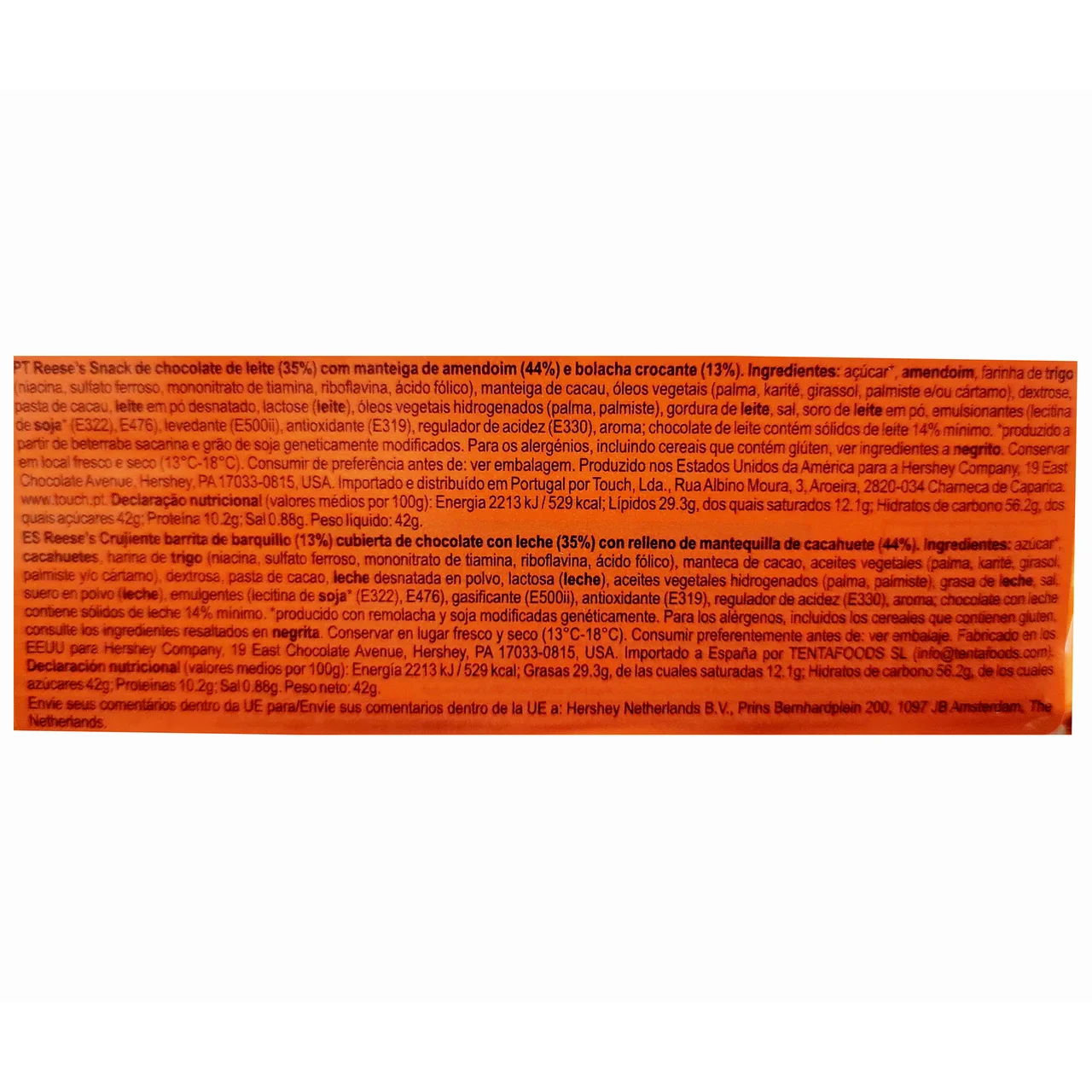 REESE"S Barrita de chocolate y cacahuete 42 gr.