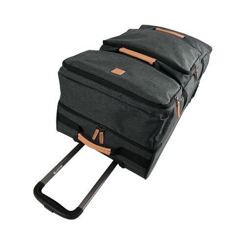 Bolso de viaje grande con capacidad 90 litros color gris, AIRPORT ALCAMPO.