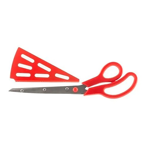 Tijeras corta pizza con mango rojo 27cm. PENGO
