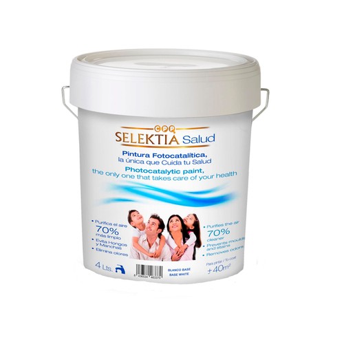 Pintura FOTOCATALÍTICA mate interior al agua. 4 L. CPP.