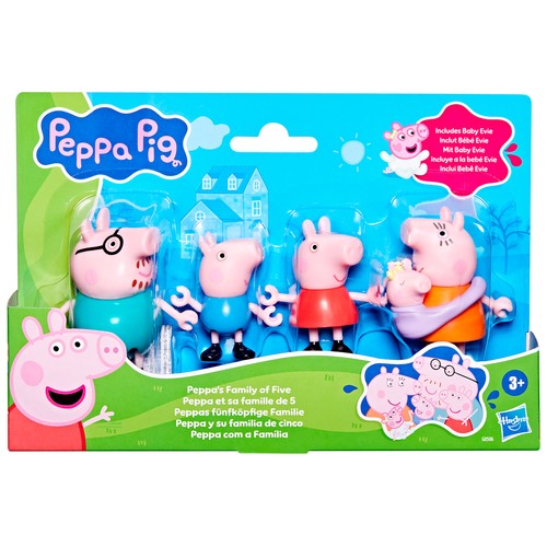 Peppa Pig Nuevo Pack Familiar 5 Figuras +3 Años HASBRO