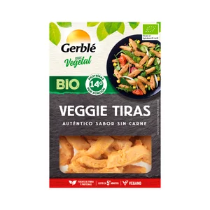 GERBLÉ Bio Tiras vegetales con sabor a carne 130 g.