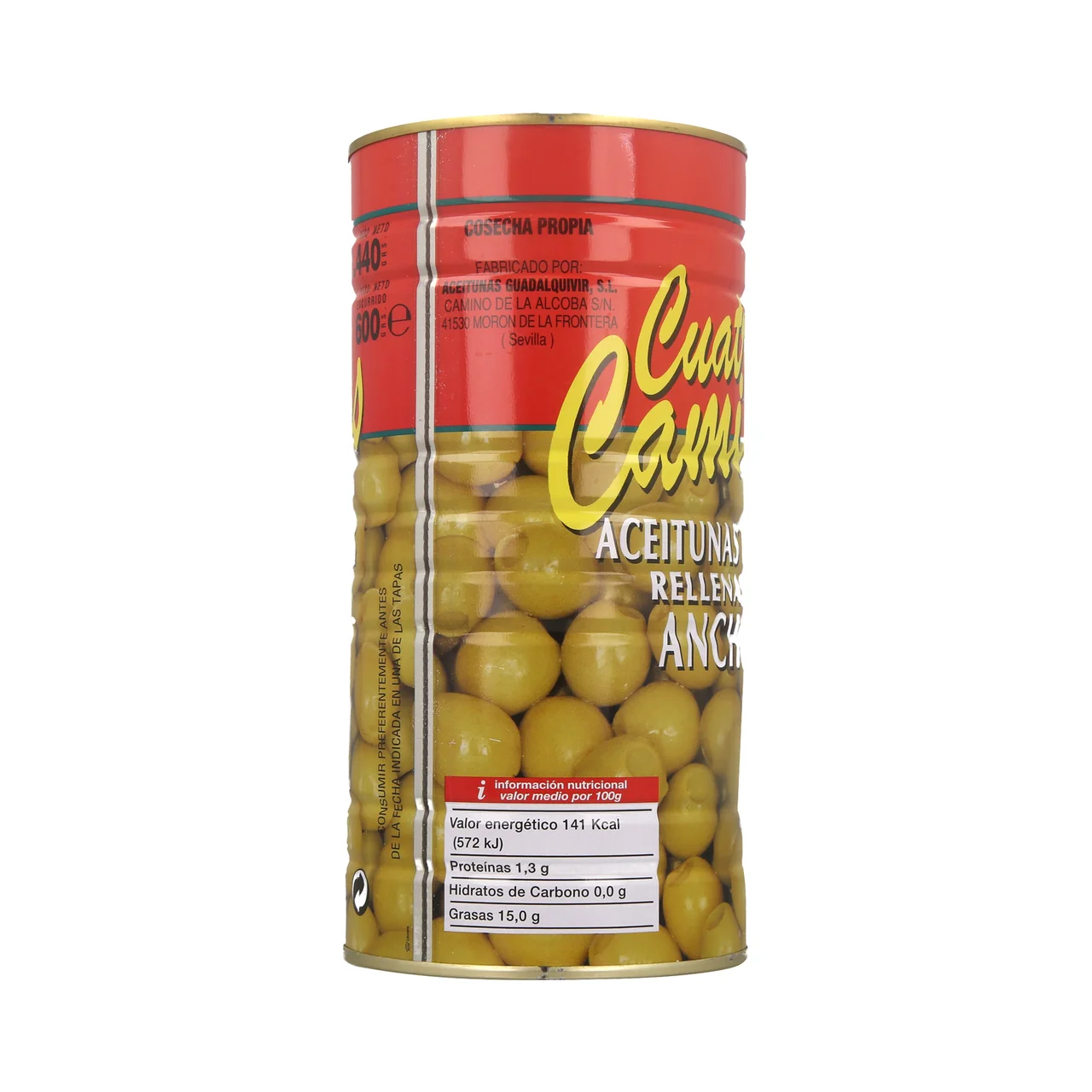 Aceituna rellena 600 g.