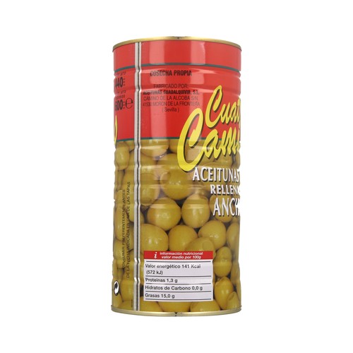 CUATRO CAMINOS Aceituna rellena 600 g.