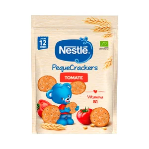 NESTLÉ Galletas infantiles ecológicas con tomate, a partir de 12 meses 100 g.