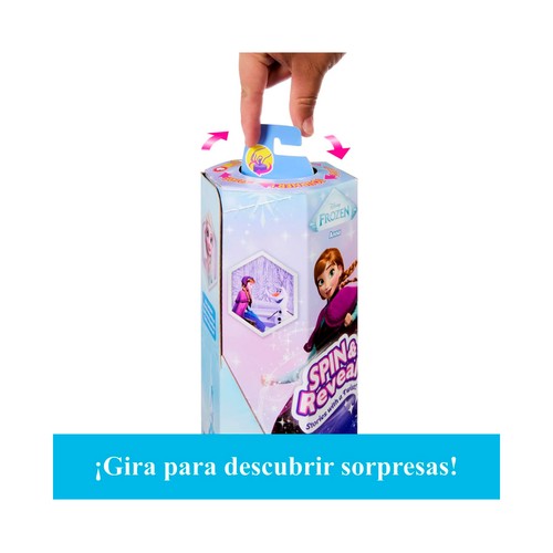 Disney Frozen Spin & Reveal Muñeca Anna +3 Años, MATTEL