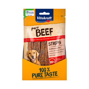 VITAKRAFT Snacks naturales para perro tiras de ternera VITAKRAFT 80 gr.