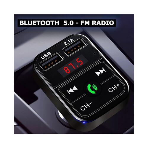Transmisor FM NK FM2102 BLUETOOTH, USB, táctil.