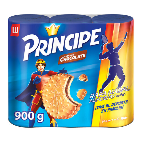 Galletas PRÍNCIPE Original Rellenas de Chocolate con Leche 3 x 300g