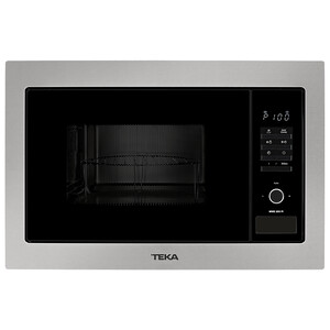 Microondas integrable con grill TEKA MWE 255 FI, cristal negro, capacidad 25L, potencia 900W, grill: 1000W.