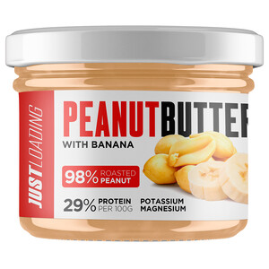 Imagen de JUSTLOADING Crema de cacahuete y plátano proteica 190 g.
