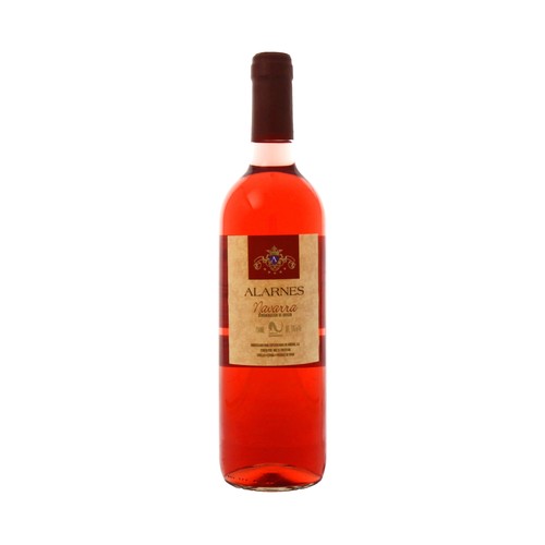 Vino rosado con denominación de origen Navarra ALARNES botella de 75 cl.