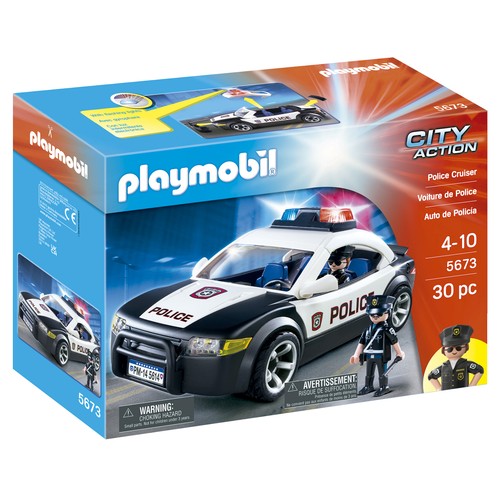 PLAYMOBIL City Action 5673 Coche de Policía 30 Piezas +4 Años