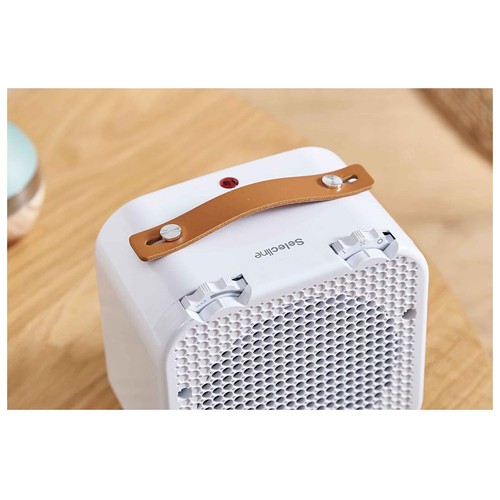 Calefactor cerámico SELECLINE, potencia max: 1200W, 2 potencias, termostato.