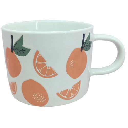 Jumbo 35cl gres decorado naranjas. ACTUEL