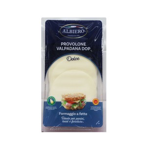 Imagen de ALBIERO Queso provolone valpadana dop en lonchas 100 g.