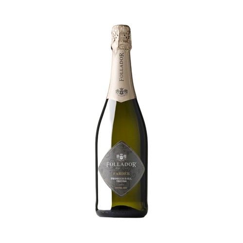 FOLLADOR  Vino prosecco italiano con D.O. Treviso FOLLADOR botella de 75 cl.