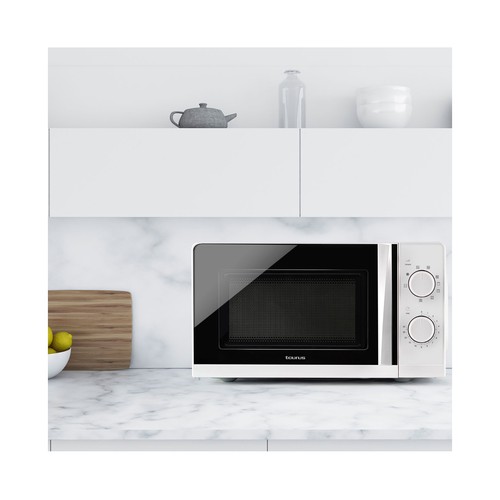 Microondas con grill TAURUS Ready Grill, capacidad 20L, potencia 700W, grill: 900W.