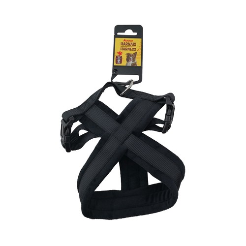 PRODUCTO ALCAMPO Arnés (1.5 cm) de color negro, para perros de tamaño S 20 - 40 cm.