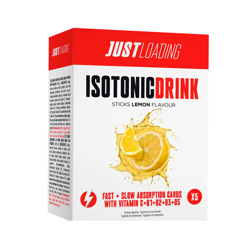 Bebida instantánea en polvo sabor limón con vitaminas JUST LOADING 5 uds. x 30 g.