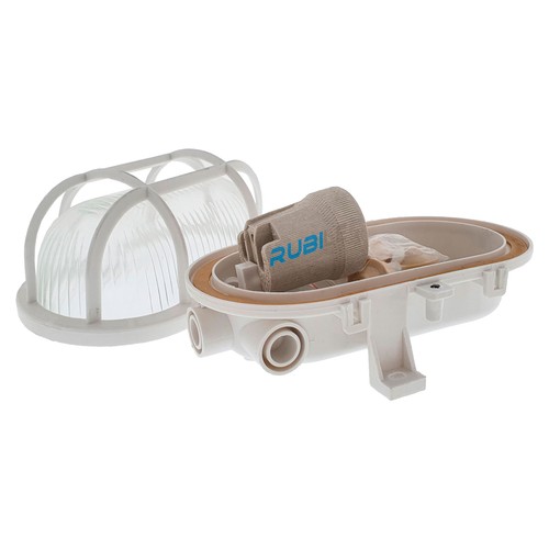 Aplique oval blanco exterior 60W. OSCA CONNECT
