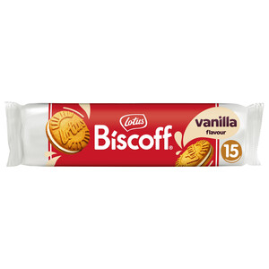 Imagen de LOTUS Biscoff Galletas caramelizadas rellenas de crema sabor a vainilla 15 uds. 150 g.