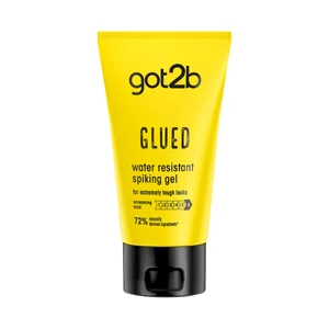 GOT2B Glued Gel fijador (gomina) extra fuerte (6) y resistente al agua y al sudor 150 ml.