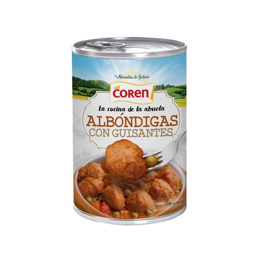 Albóndigas con guisantes y zanahorias ( la cocina de la Abuela) COREN 425 g.