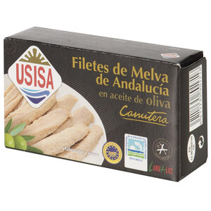 Imagen de USISA Filetes de melva en aceite de oliva lata de 80 g.