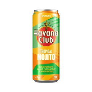 Imagen de HAVANA CLUB Mojito tropical (ron cubano, con mango, fruta de la pasión y sabor a menta) lata 25 cl.