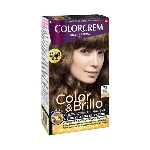 COLORCREM Tinte de pelo color rubio dorado tono 73 COLORCREM Color & brillo.