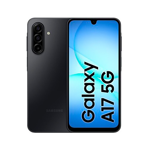 Smartphone SAMSUNG Galaxy A17 5G, pantalla Full HD + S- AMOLED 6,7" 256GB + 8GB RAM color negro, SM-A176BZKDEUB.