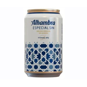 ALHAMBRA Cerveza sin alcohol lata de 33 centilitros