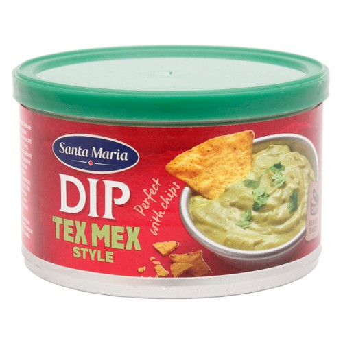SANTA MARÍA Salsa de guacamole tex mex ideal para los chips SANTA MARÍA 250 g.